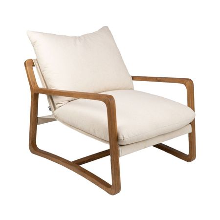 Butaca de Tela y Madera Andes Walnut