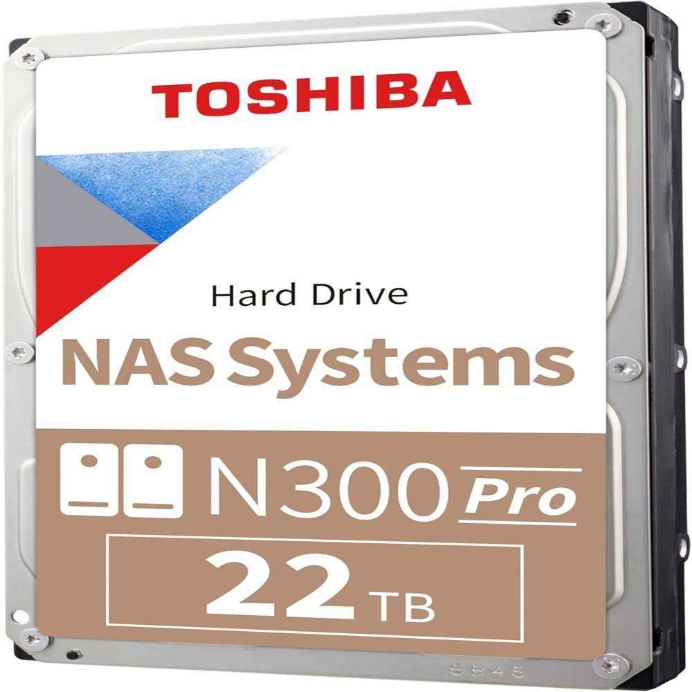 DISCO DURO INTERNO TOSHIBA N300 PRO 22TB SATA 600 3.5"", 7200RPM, CACHÉ 512MB P/N: HDWG62CXZSTB