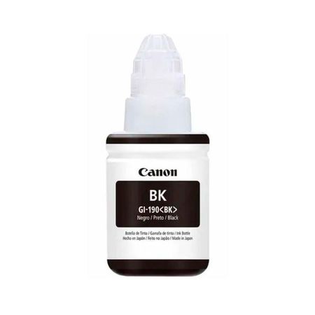 TINTA CANON GI-190BK COLOR NEGRO 135 ML 6000PAGINAS 0667C001
