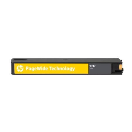 TINTA HP 974X  COLOR AMARILLO PARA PAGEWIDE PRO SERIES 452, 477, 552, 577, 7K PAGINAS P/N: L0S05AL