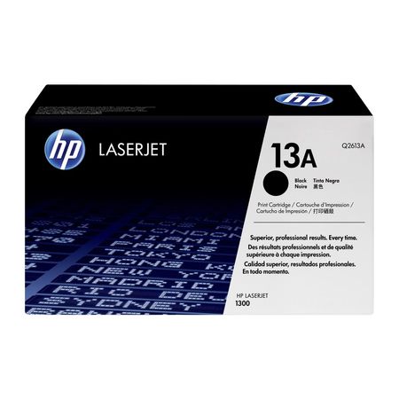 TONER HP 13A COLOR NEGRO, RENDIMIENTO 2500 PAGINAS, PARA HP LASERJET 1300, 1300N P/N: Q2613A
