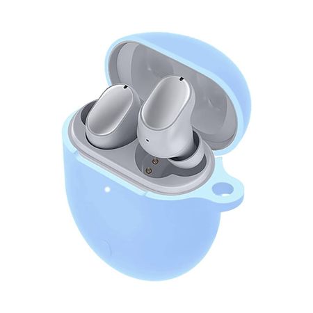 Funda Estuche Case de silicona para Xiaomi Buds 3 Pro Celeste