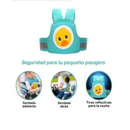 Cinturón de Seguridad para Niños con Correa Ajustable y Bordes Reflectantes Pato