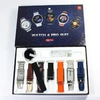 SMARTWATCH 4 PRO SUIT, PACK 7 EN 1, RELOJ + CORREAS NEGRO