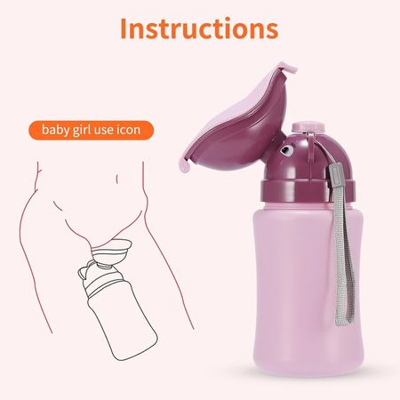 Urinario Orinal Portátil de Entrenamiento para Niños Rosado