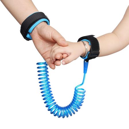 Pulsera de Seguridad Infanti para Bebés y Niños Cuerda de Tracción Azul