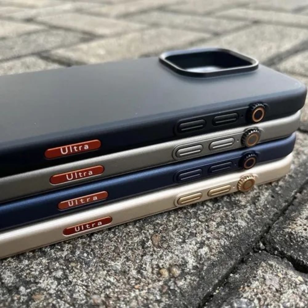 Case ultra para iphone 16 dorado