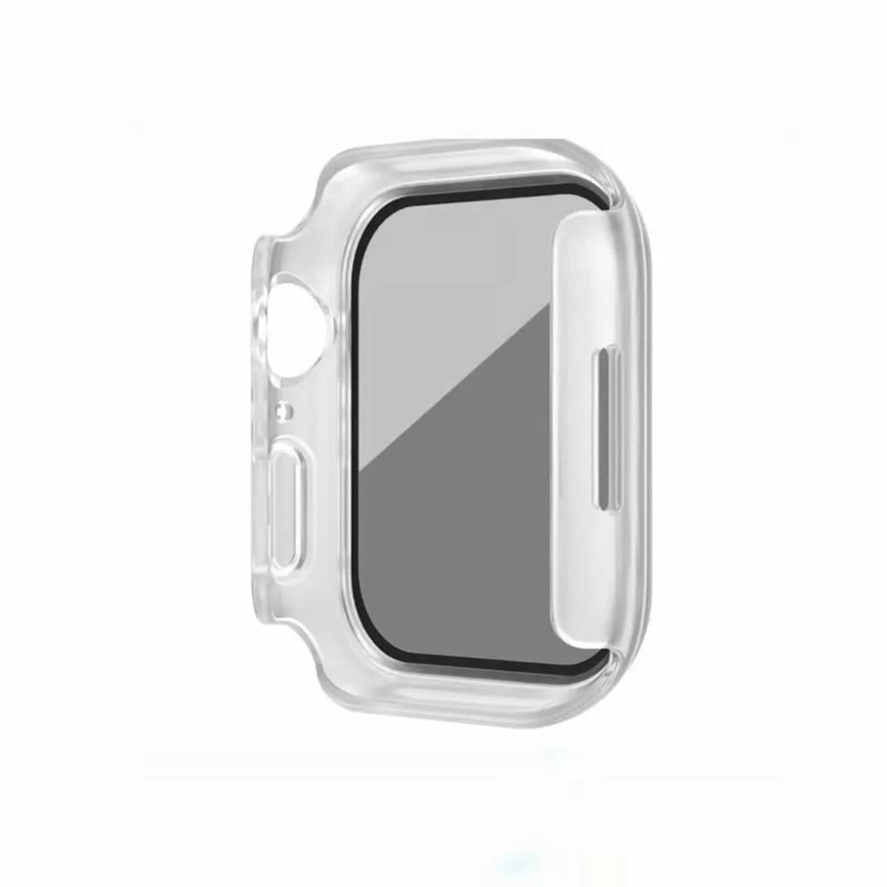 BUMPER CON GLASS ANTIESPÍA PARA SMARTWATCH 44-45-49MM BLANCO