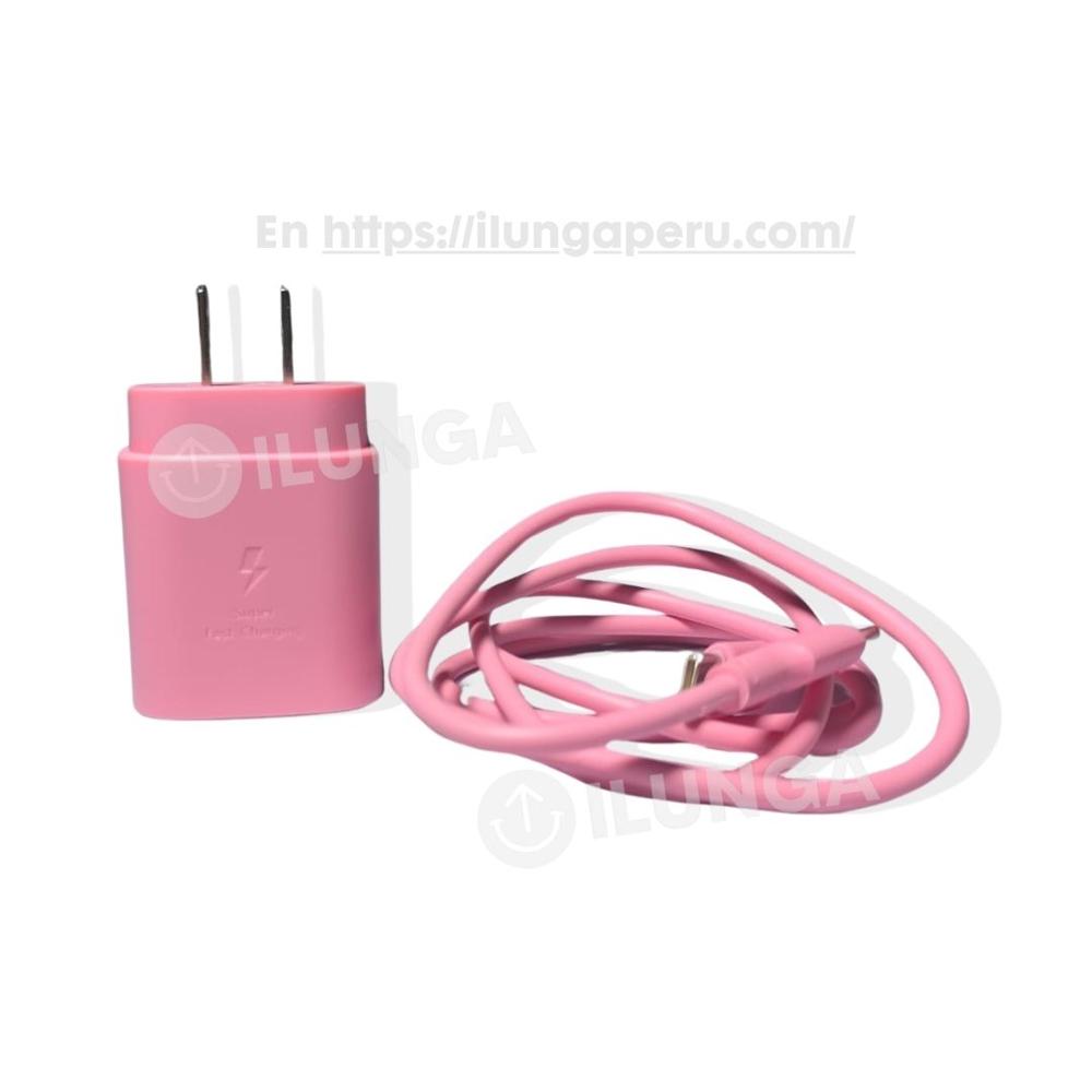 Cargador para Samsung 25W Carga Rápida - rosa