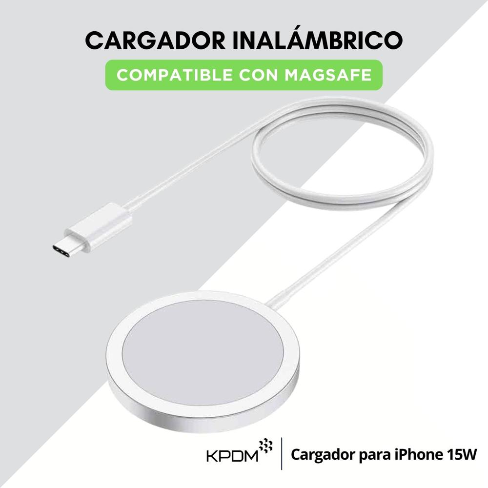 Cargador inalámbrico 15W para iPhone