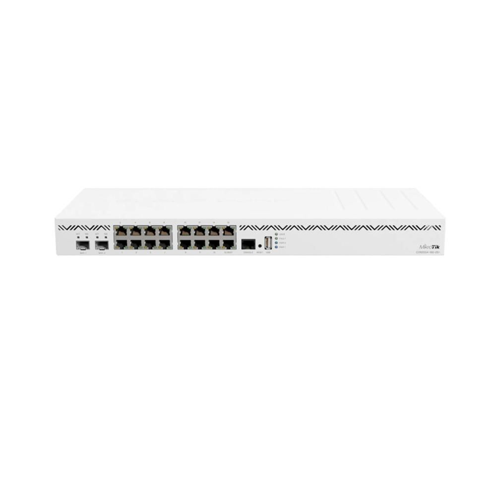 ROUTER MIKROTIK CCR2004-16G-2S+  AL32400 CORTEX A57 CPU 1.7GHZ CORE 2 SFP+, 16 PORT GBPS