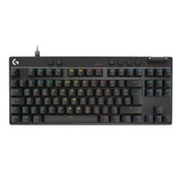 Teclado Logitech G Pro X TKL Rapid RGB Raíd Magnetic Analog - Negro