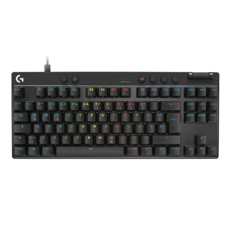 Teclado Logitech G Pro X TKL Rapid RGB Raíd Magnetic Analog - Negro