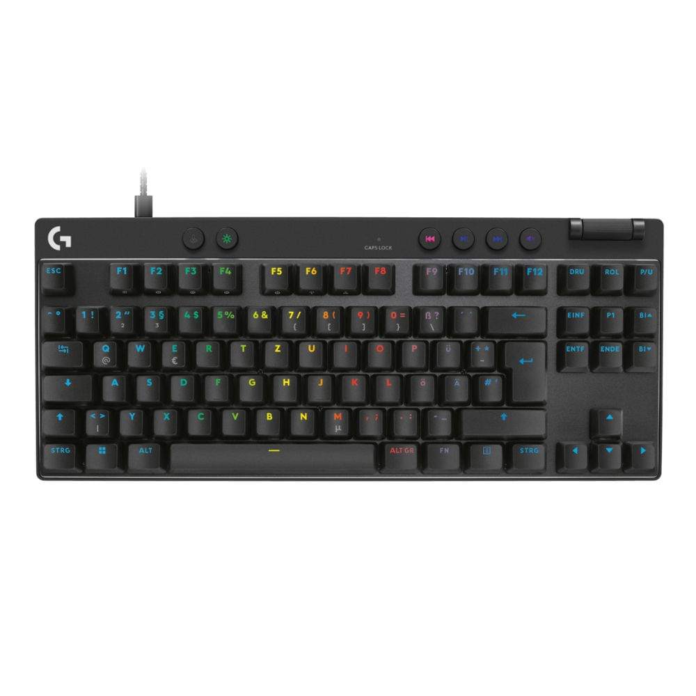 Teclado Logitech G Pro X TKL Rapid RGB Raíd Magnetic Analog - Negro
