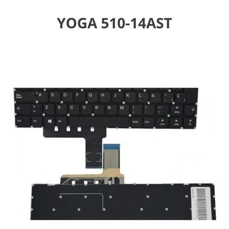 Teclado Para Laptop Lenovo Yoga 510-14ast, 510-14ikb