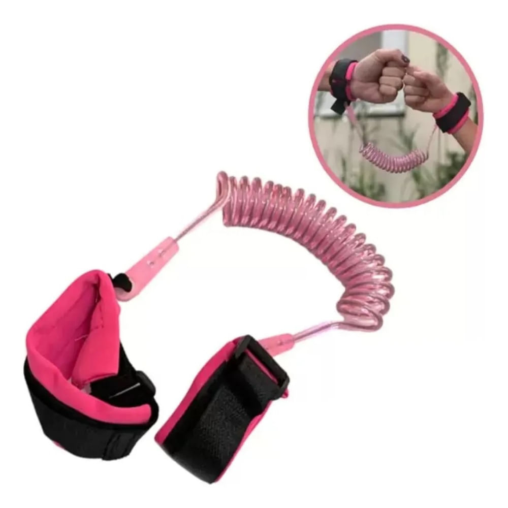 Correa de Muñeca para Niños para Bebés y Niños Fucsia
