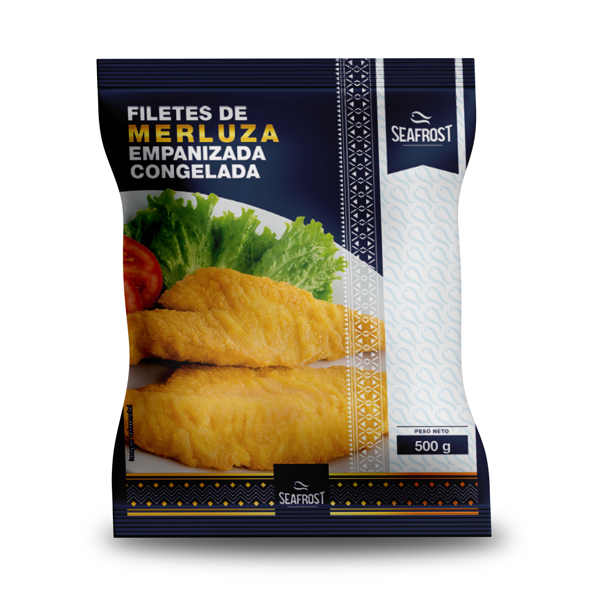 Filete de Merluza Empanizada SEAFROST Caja 500g