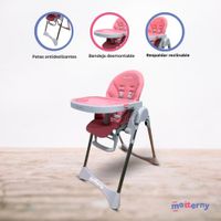 Silla de Comer Graduable SUPER PINK