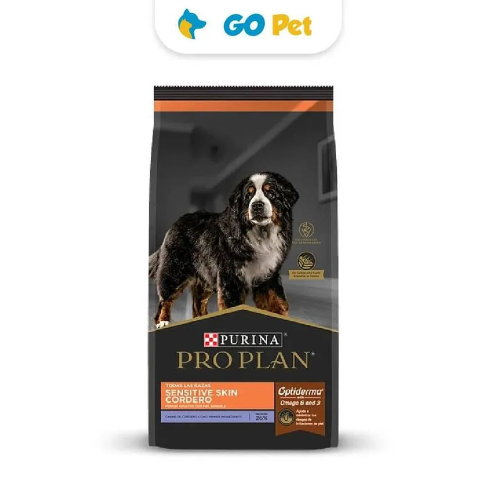 Alimento Perros ProPlan Adult Sensitive Skin Lamb 7.5 Kg Adulto Todas las Razas Cordero