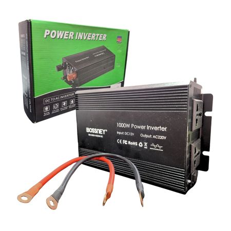 Inversor de Corriente 1000W 12/220V Bossney
