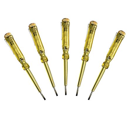 5 PROBADORES DE CORRIENTE 100V - 500V STANLEY