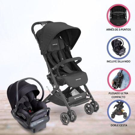 Coche Travel System LARA 2 ESSENTIAL Black