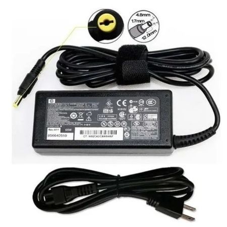 Cargador Para Laptop Compatible Con Hp 18-5v3- 5a Punta Amarillo