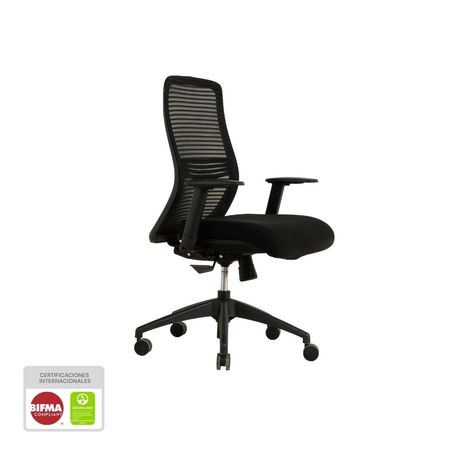 Silla De Oficina Ergonómica Giratoria Nihmo 3 New Operativa Negro