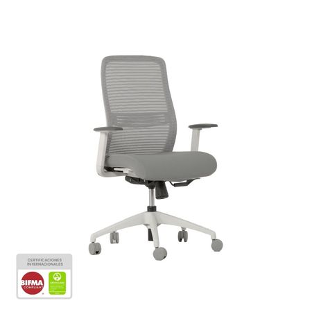 Silla De Oficina Ergonómica Giratoria Nihmo 3 New Operativa Blanco