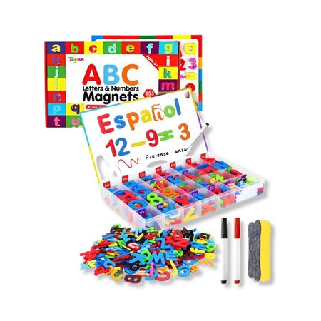 Set Didáctico de Letras Magnéticas con Pizarra - 253 pcs