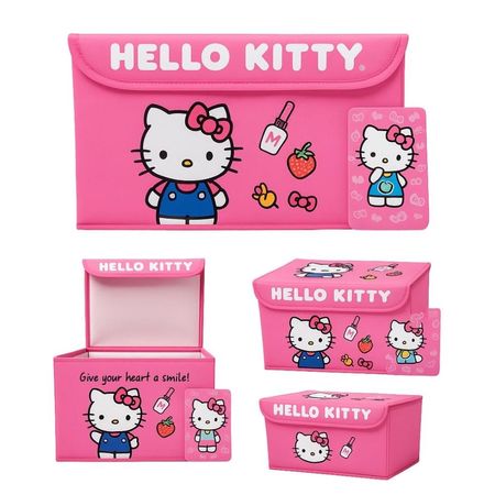 Caja Organizadora Rosada Hello Kitty para Niñas