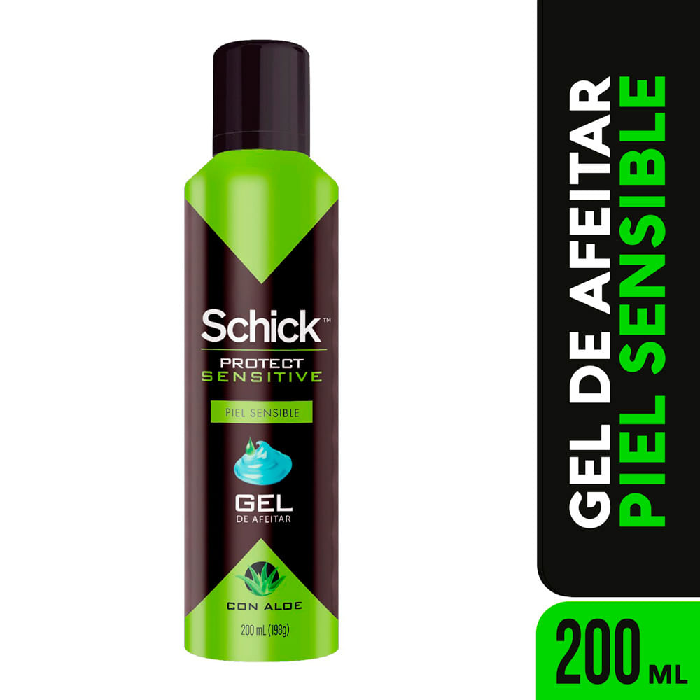Gel de Afeitar SCHICK Protect Extra Sensitive Frasco 200ml
