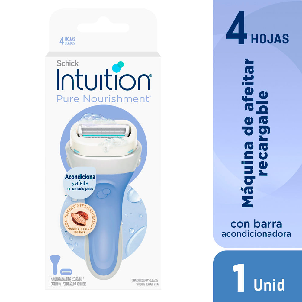 Máquina de Afeitar SCHICK Intuition Pure Nour Paquete 1un