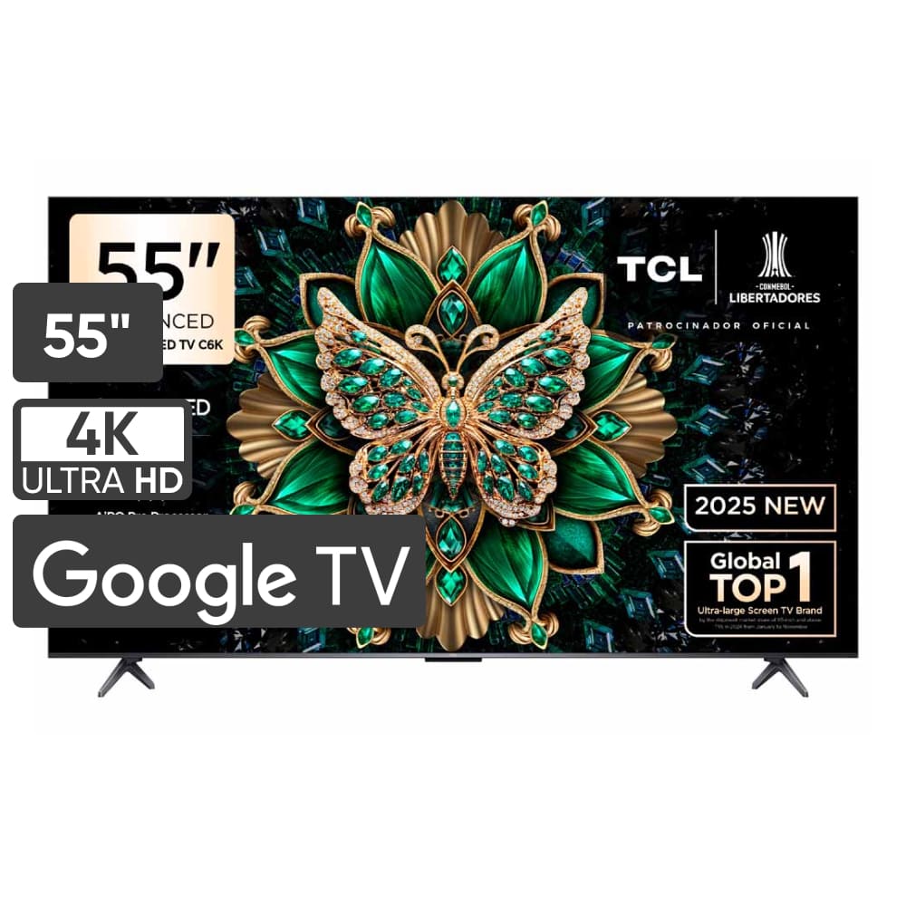 Televisor TCL Mini LED 55"" UHD 4K Smart TV 55C6K
