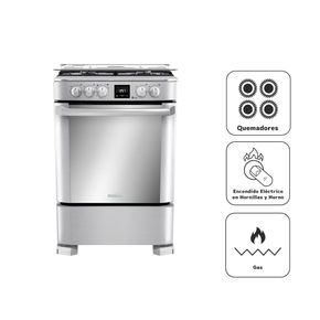 Mabe 4 Hornillas Gas Inox CMP6085FX1
