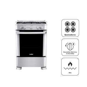 Mabe 4 Hornillas Gas Inox CMP6035FX1