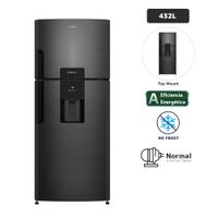 Refrigeradora MABE No Frost 432L Black Steel RMP470YPC Black Steel