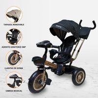 Triciclo Giratorio Voyage CROSS Black