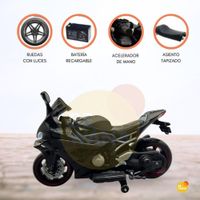 Moto a Batería 24 VLT para Niños «HALCÓN» Black