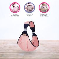 Canguro Ergonómico para Bebé «FULAR» PINK