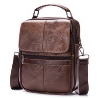 Morral De Cuero Vacuno Aldebarán 6037 Café