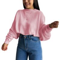 Sueter Mujer Hilo Cerada Mlarga 359G-25 Color Rosado