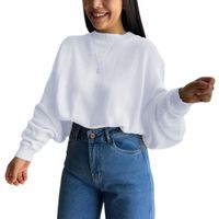 Sueter Mujer Hilo Cerada Mlarga 359G-25 Color Blanco