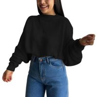 Sueter Mujer Hilo Cerada Mlarga 359G-25 Color Negro