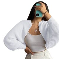 Sueter Mujer Hilo Mlarga Abierto 359G-21 Color Blanco