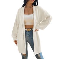 Chompa Mujer Hilo Abierto Mlarga Diva 359G-28 Color Perla