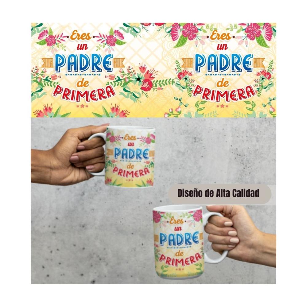 Taza Grande de Loza 15oz Lettering Frase Día Del Padre 89 | plazaVea ...