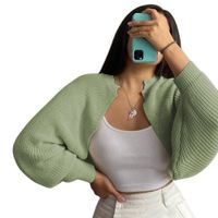 Sueter Mujer Hilo Mlarga Abierto 359G-21 Color Verde