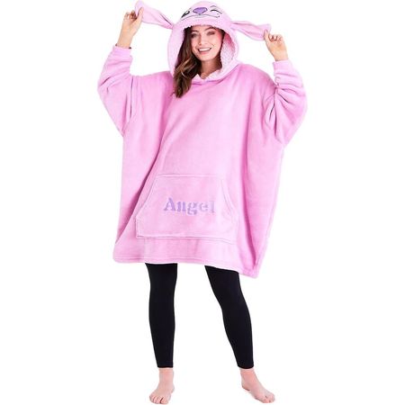 Lilo & Stitch | Manta Polar Sherpa con capucha de gran tamaño de Ángela | Talla Única