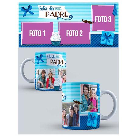 Taza de Loza 11oz Personalizada Día Del Padre 60